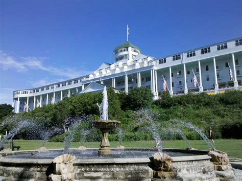 The grand hotel michigan - This majestic, historic place--The Grand Hotel has been a draw to Mackinac Island since it was built in 1886. W. ... The landscaped gardens, pool, and golf course are just some of the impressive amenities at this Michigan treasure---The Grand Hotel. For more information: Grand Hotel Mackinac Island, MI 49757 906-847-3331. local ...